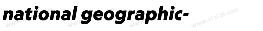 national geographic字体转换
